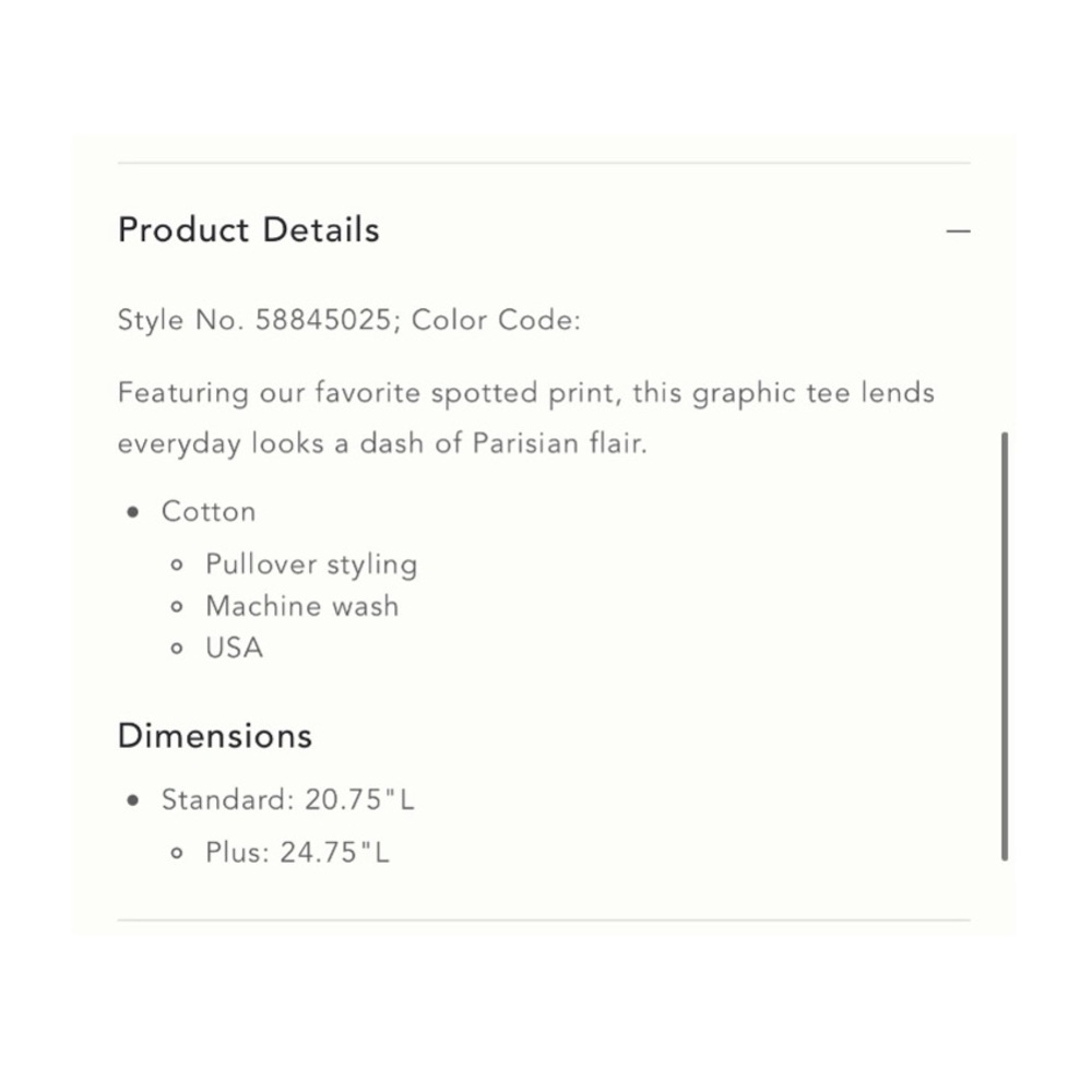 Anthropologie // Merci Spotted Graphic Tee NWOT🌛 - Picture 5 of 12